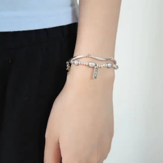 Grey Pearl Cozy Bracelet [코지나잇]