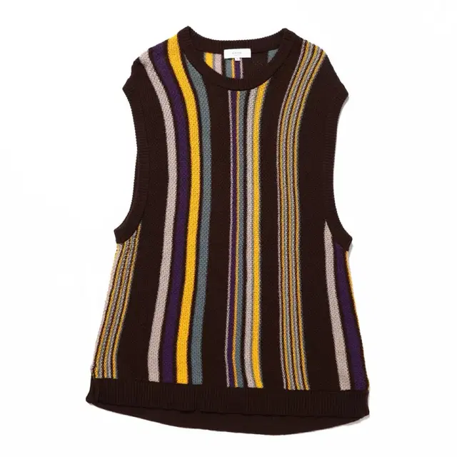 B:MIING by BEAMS Multi Color Knit Vest