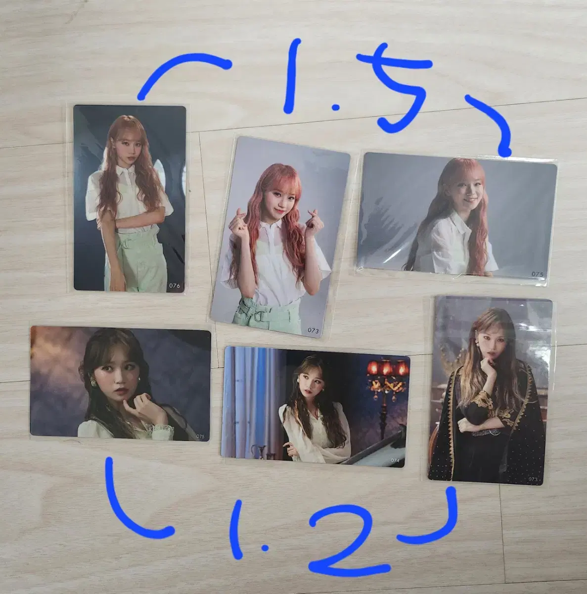 Le sserafim iz*one chaewon photocard Fotokard Japan Buenos Aires Vampires