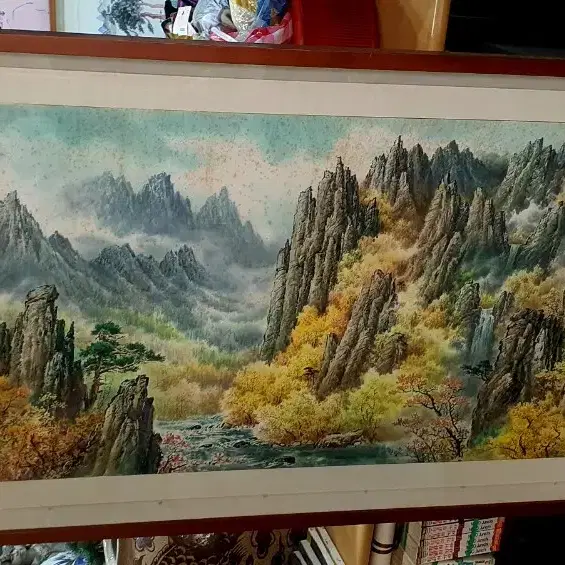 금강산 그림 초대형 액자