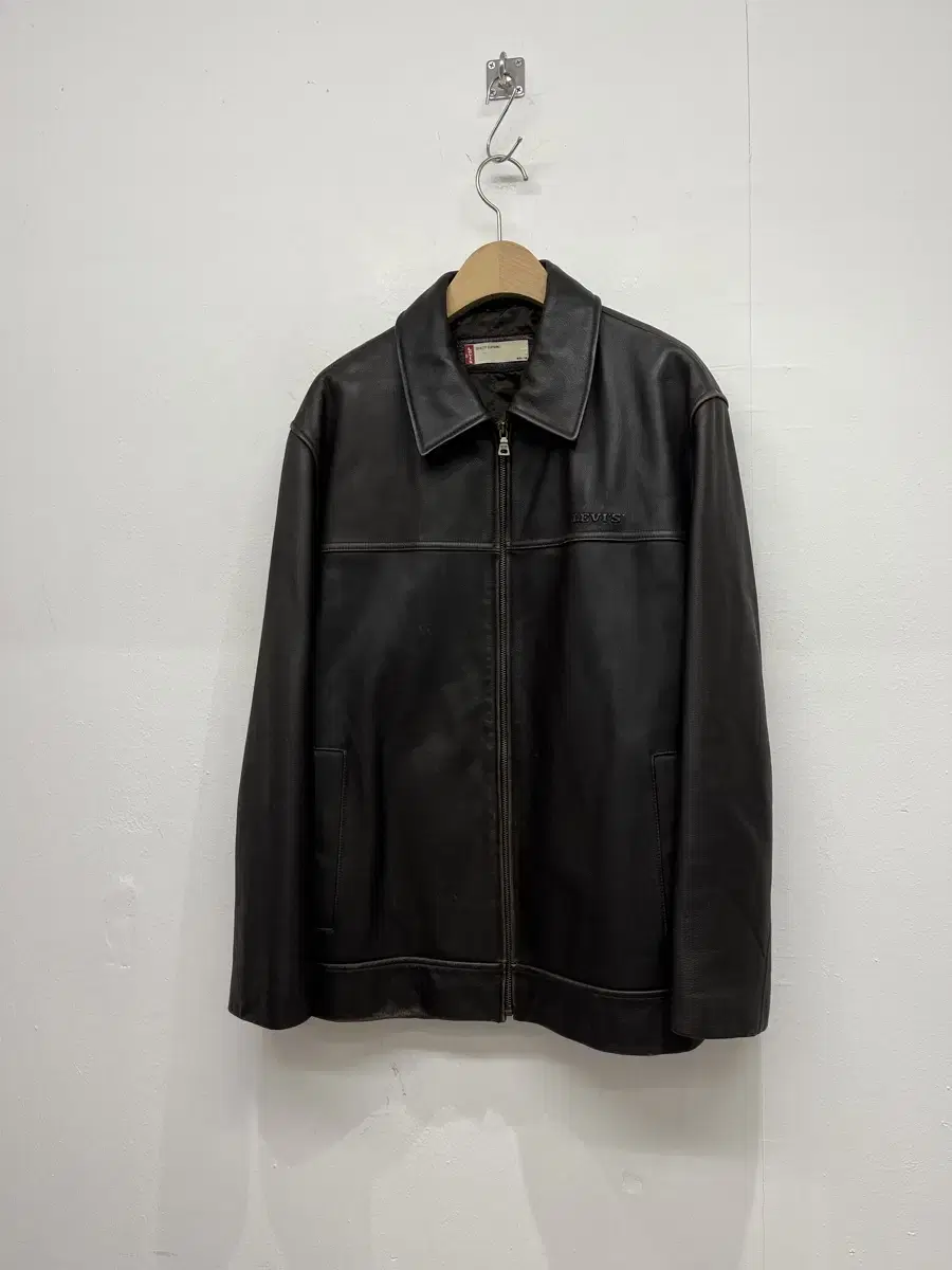 Levi's Dark Brown Leather Zip-up Jacket