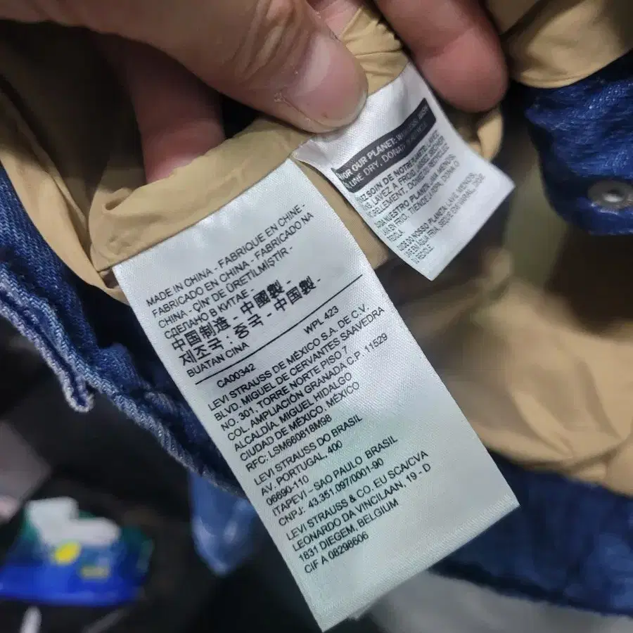 LEVI'S 리바이스 청자켓 패딩 XL105 가능