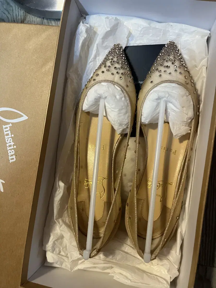 Christian Louboutin Swarovski Flats Wedding Shoes