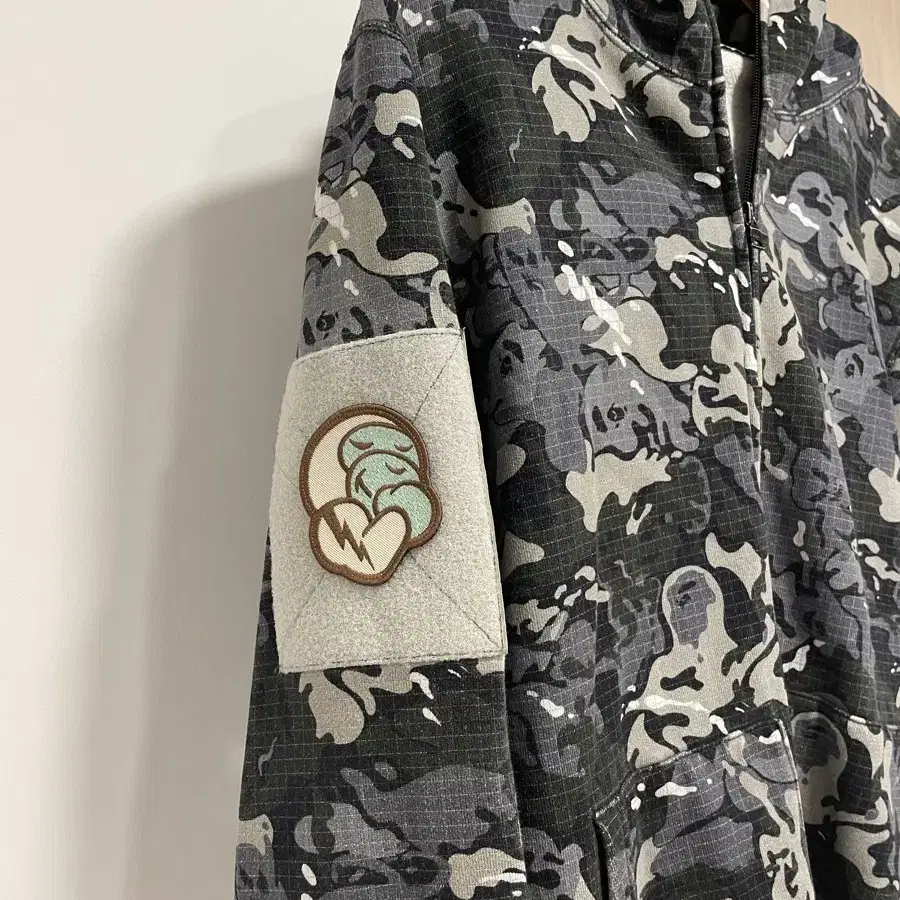 베이프 정품 카모 패치 후드집업 M bape