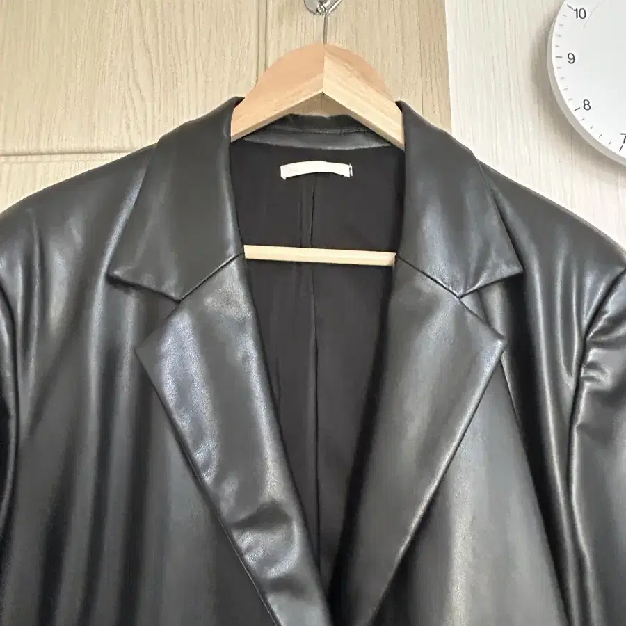 아모멘토 VEGAN LEATHER LONG JACKET /1size