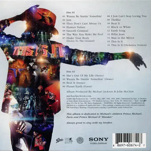 Michael Jackson - This Is It 미국반 2CD