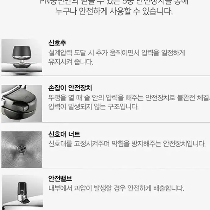 (새상품) PN풍년압력밥솥 마레 통5중 바이브IH, 6L-10인용, 인덕