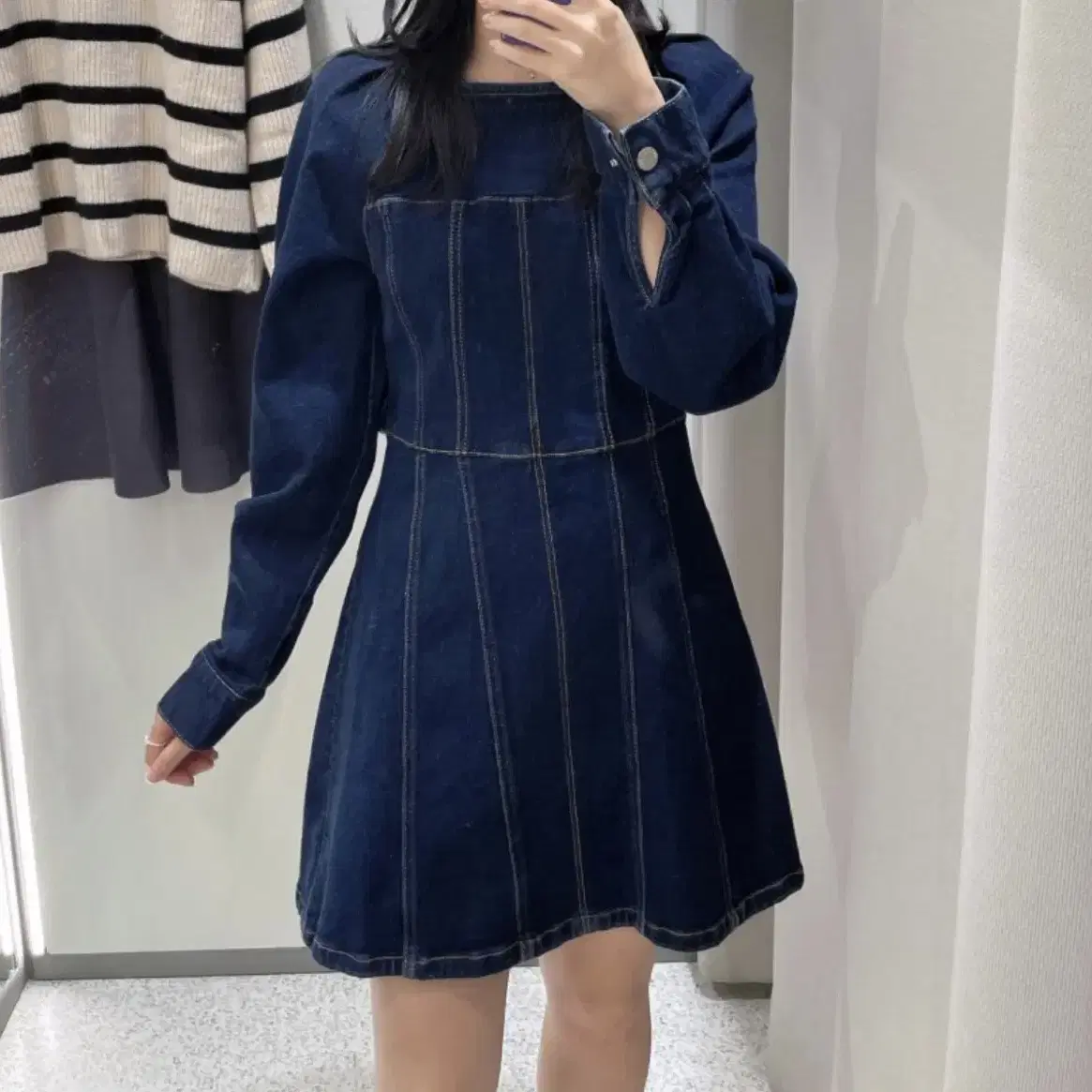 zara 자라 TRF 데님 미니 원피스 59000-35000 새상품