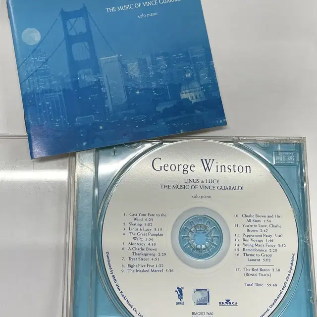 CD 조지 윈스턴 GEORGE WINSTON Linus & Lucy