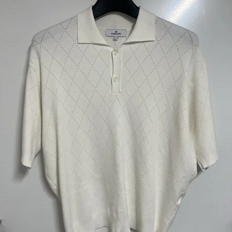 아워스코프 Lozenge Half Knit (Cream) 1