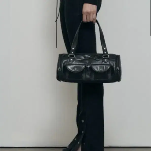 보헴서Cargo Mini Shoulder Bag,Glossy Black