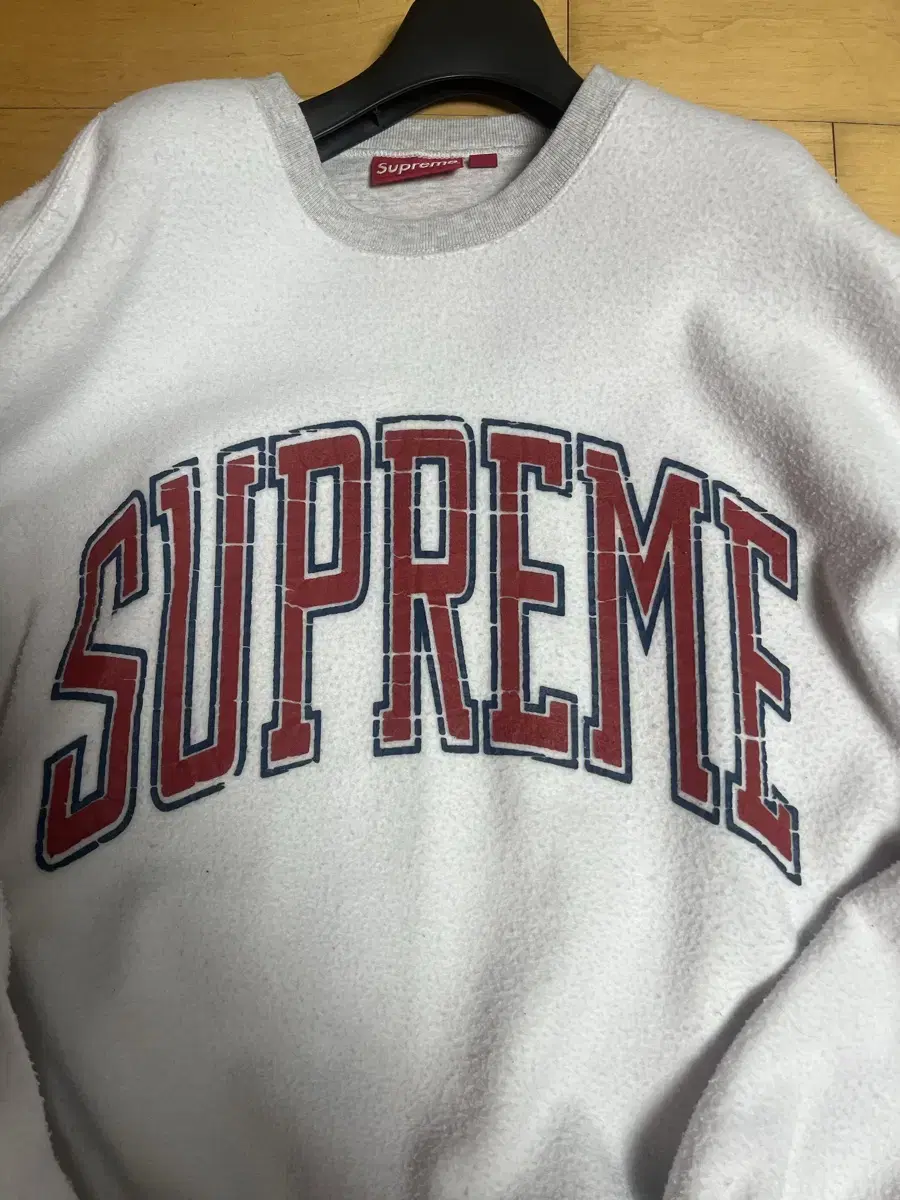 [L]Supreme Inside Out Crewneck Ash Gray 23fw