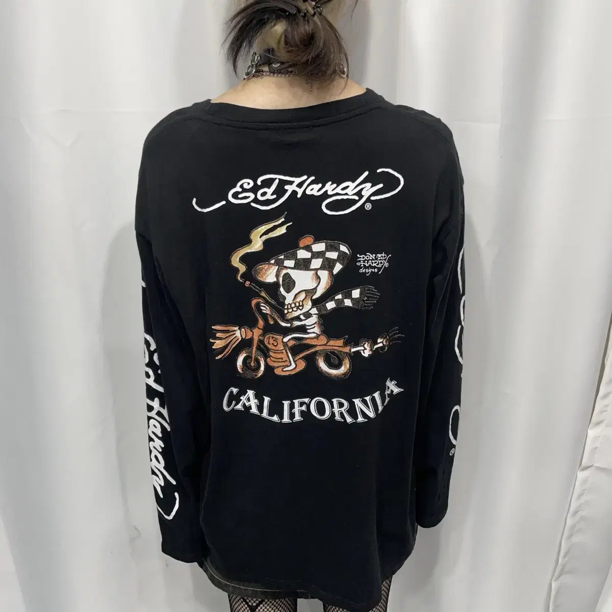 ED HARDY 프린팅 롱슬리브