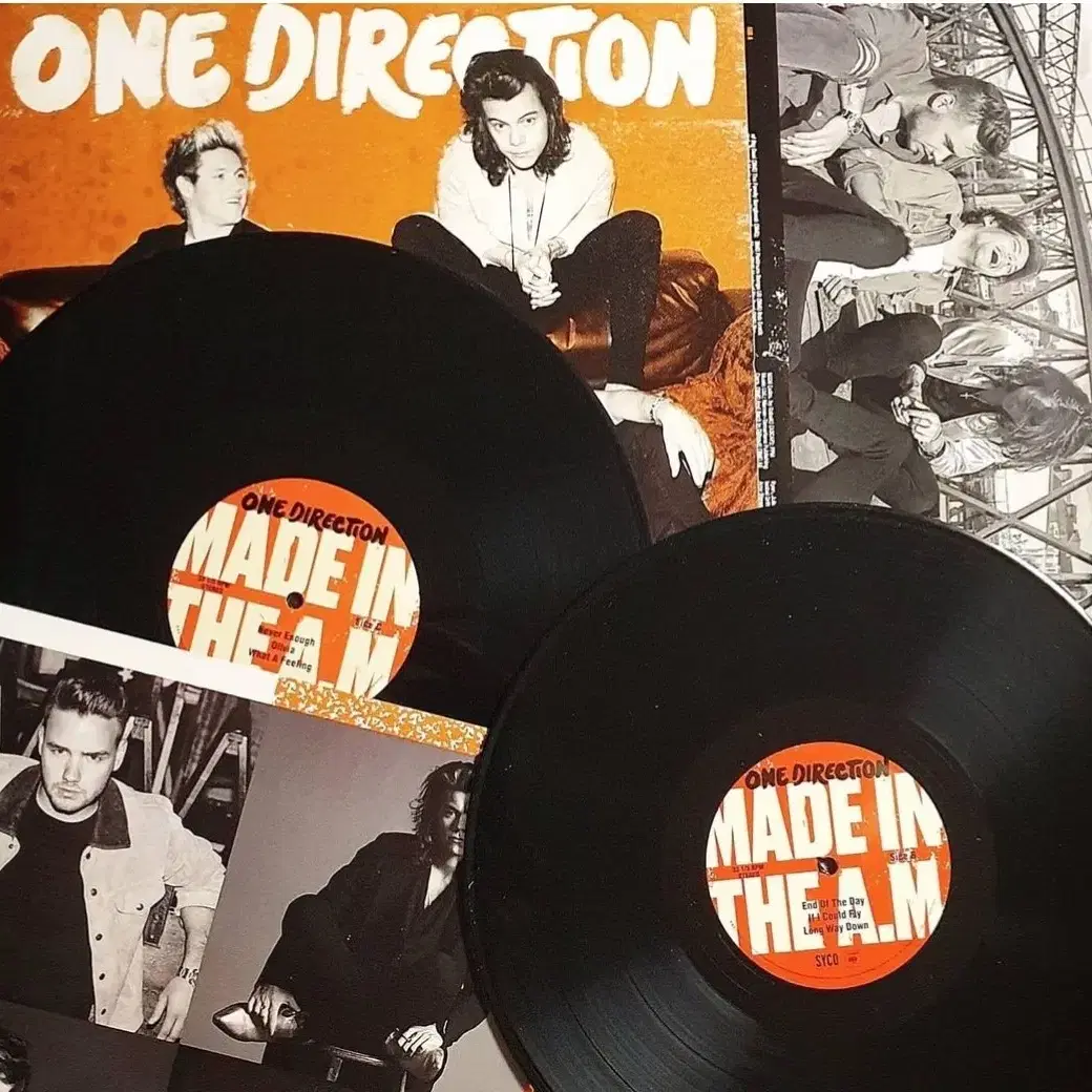 원디렉션 5집 made in a.m. 바이닐 lp 블랙반