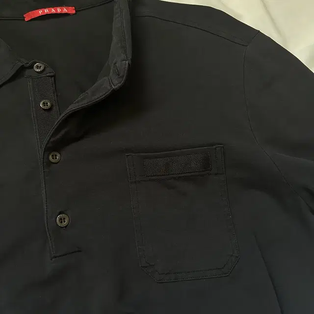 Prada polo shirt longsleeve black