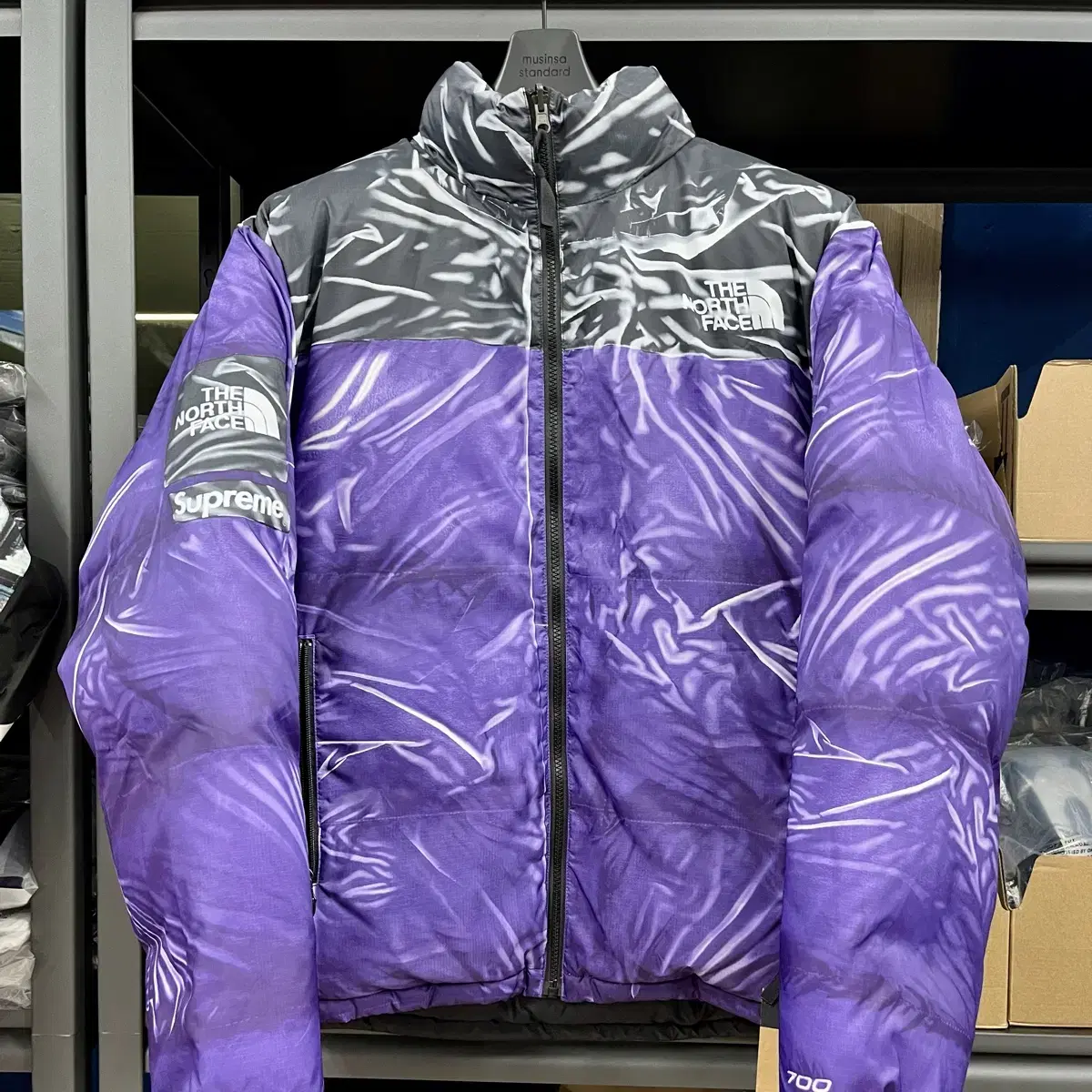 Supreme The North Face Printed Nopsi Jacket Purple (23SS)