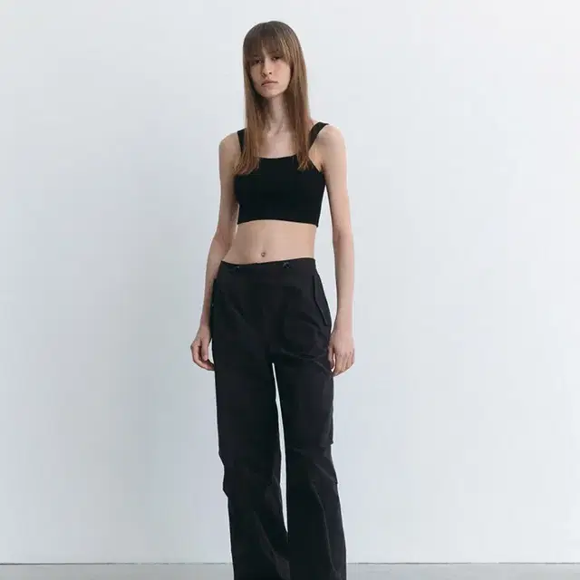 르 pocket parachute pants (black)