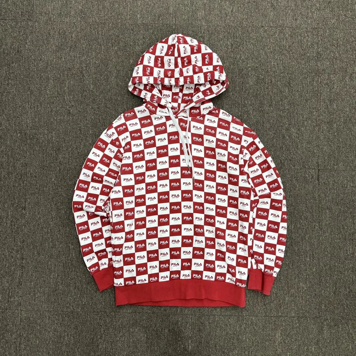 [M] Wheela Worldwide Checkerboard Hoodie