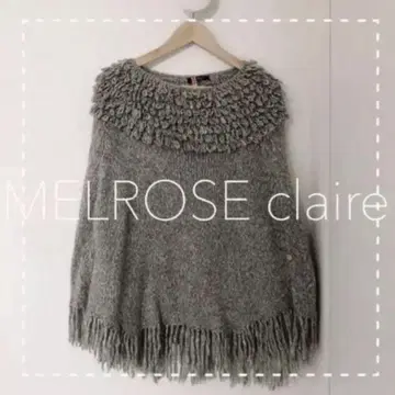 새상품급 MELROSE claire 루프 원사 뜨개질 판초