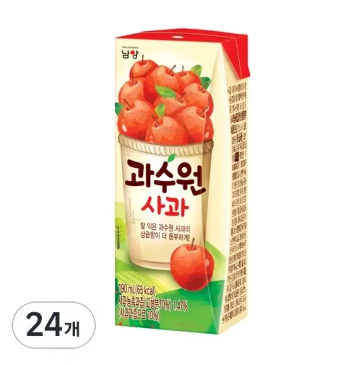 무배 과수원 사과주스190ml  24개.사과