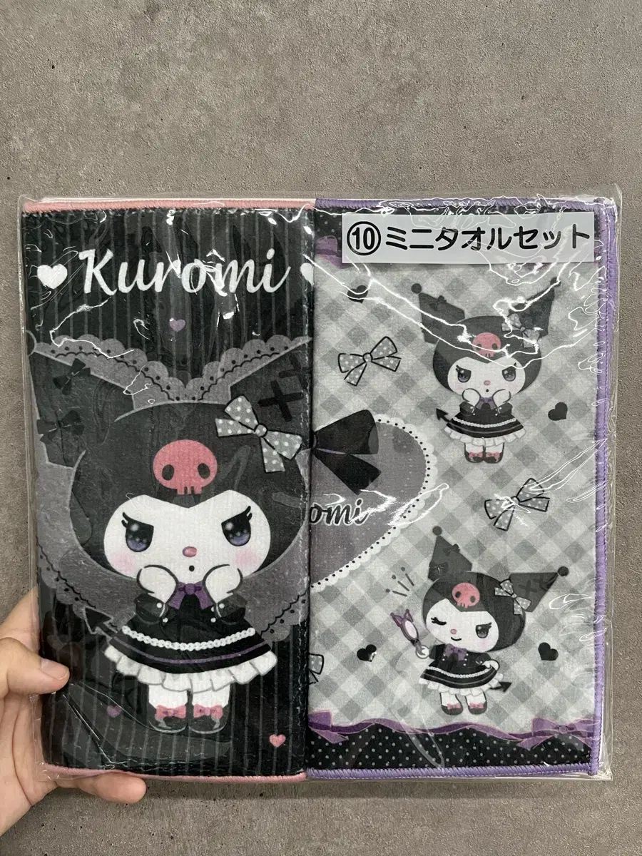 Kuromi Sanrio Genuine Handkerchief (2pcs) (New)