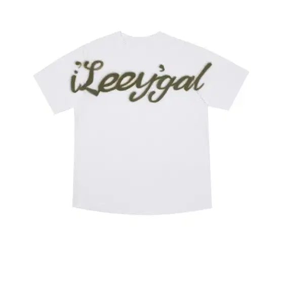 leey spray over size f-shirt white