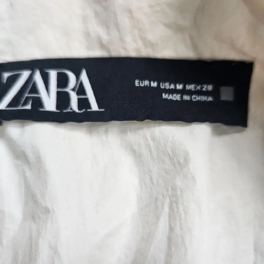 [여M]ZARA 아이보리 나일론 크롭 자켓[Y49-070]/레이디블루