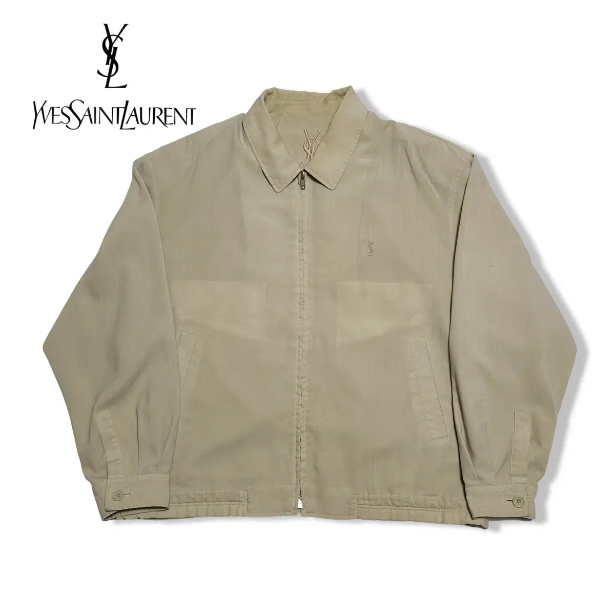 110 Yves Saint Laurent Beige Harrington Jacket