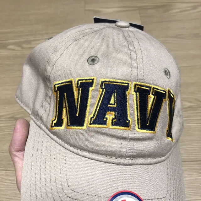 ONE SIZE) 새상품 챔피언 NAVY 자수 로고 볼캡 베이지 챔피온