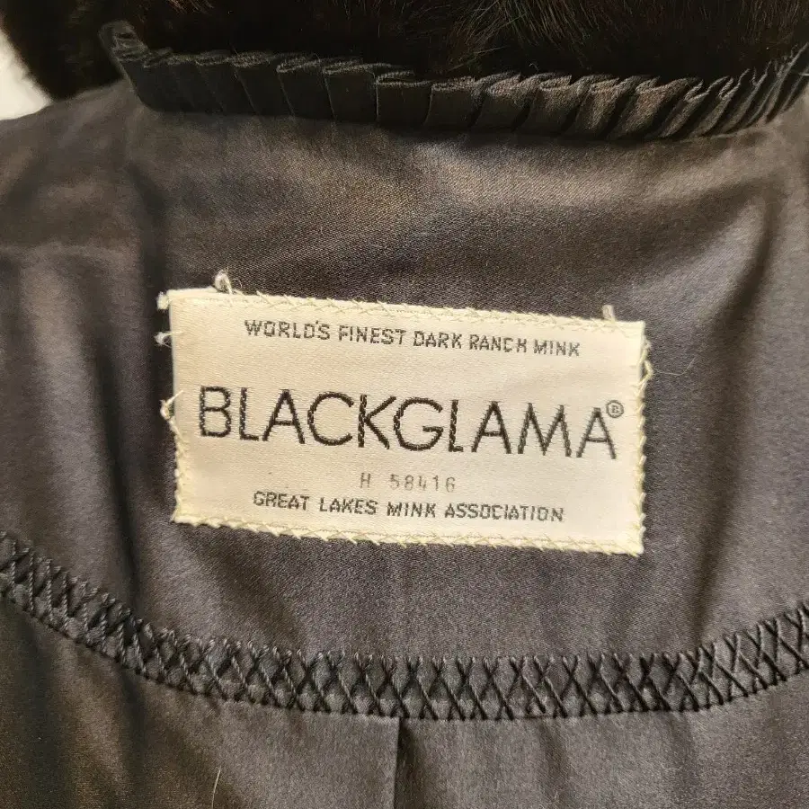 BLACKGLAMA 블랙그라마 롱 밍크코트