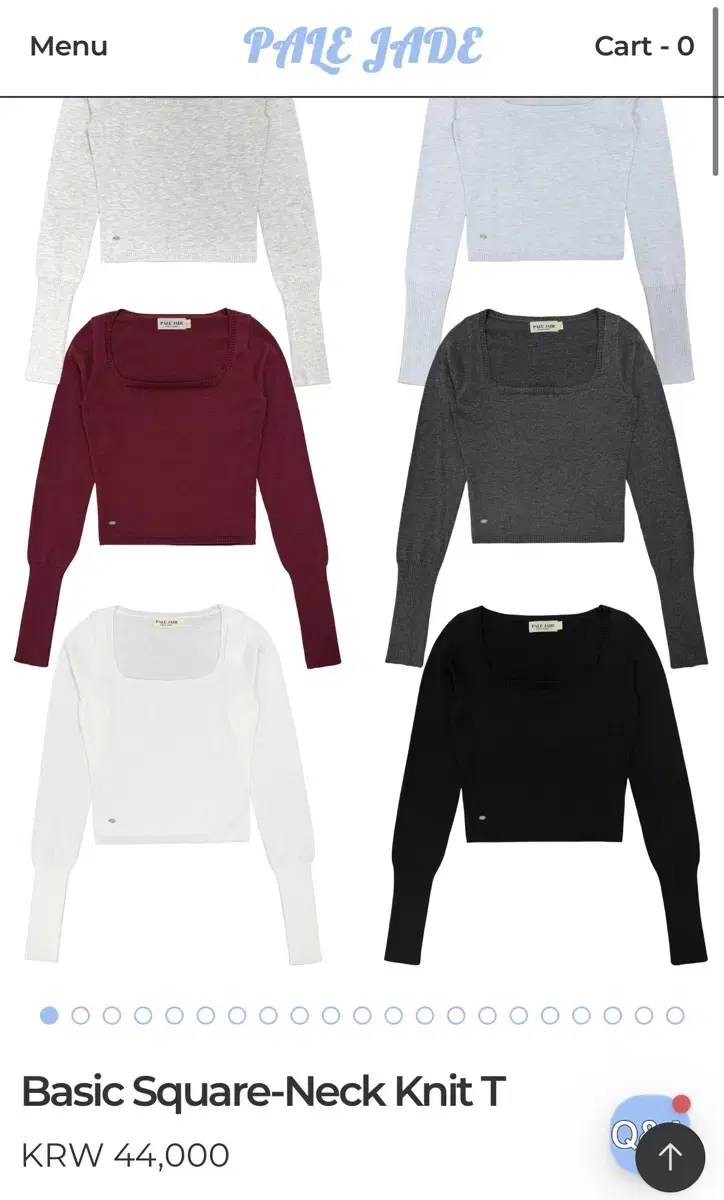 페일제이드 Basic Square-Neck Knit T