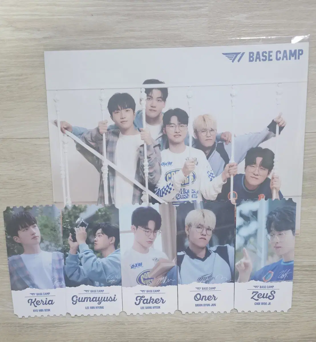 TeeOne Basecamp membership event photocards, sold as a set at poster 