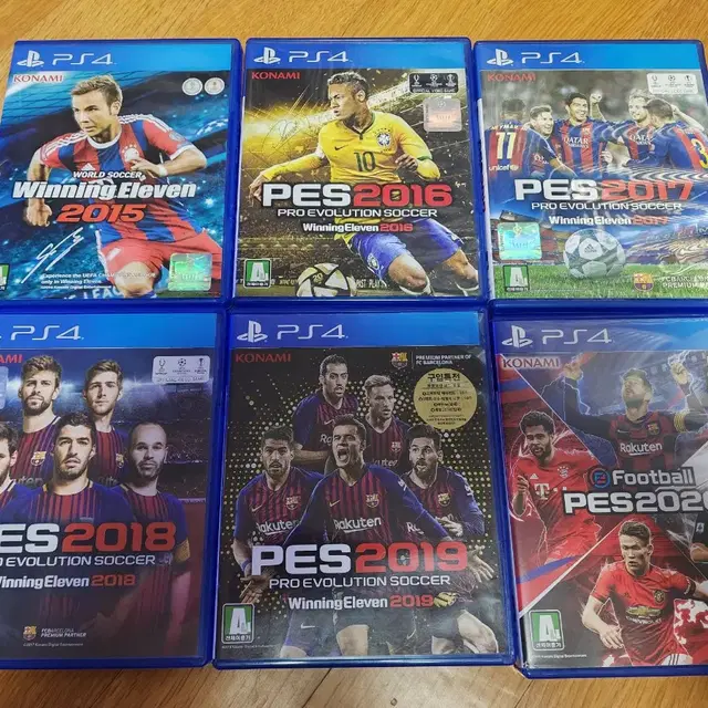 ps4 플스4 위닝(pes) 2015-2020