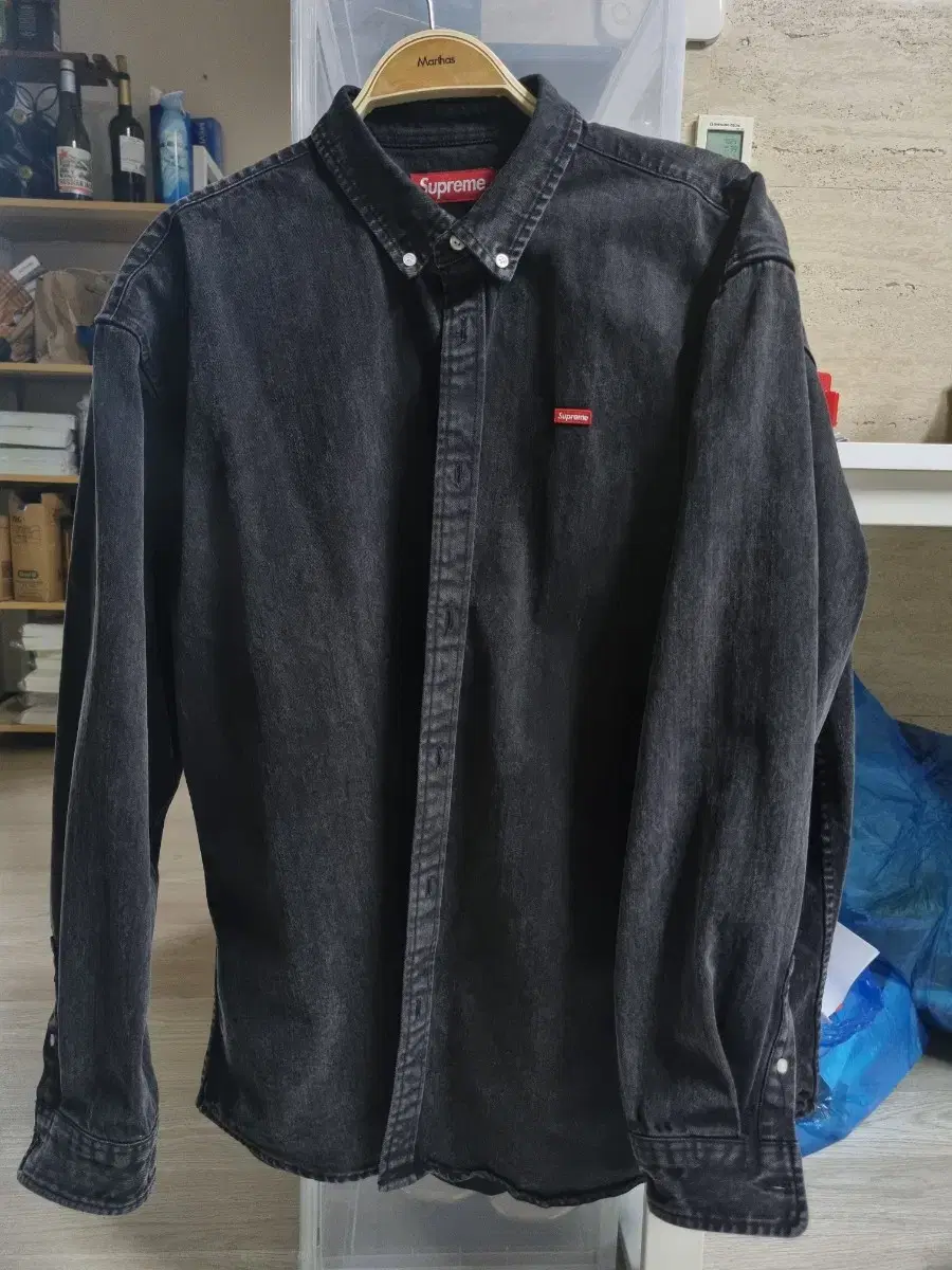 Supreme Small Box Shirt Washed Black 24ss XL Sells