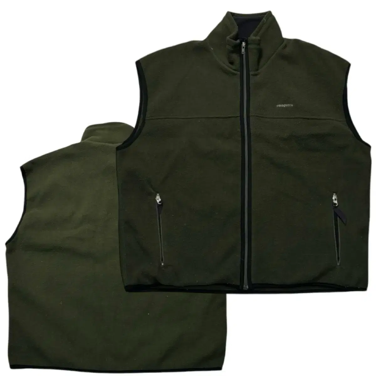 Patagonia Fleece Green Vest Vest M