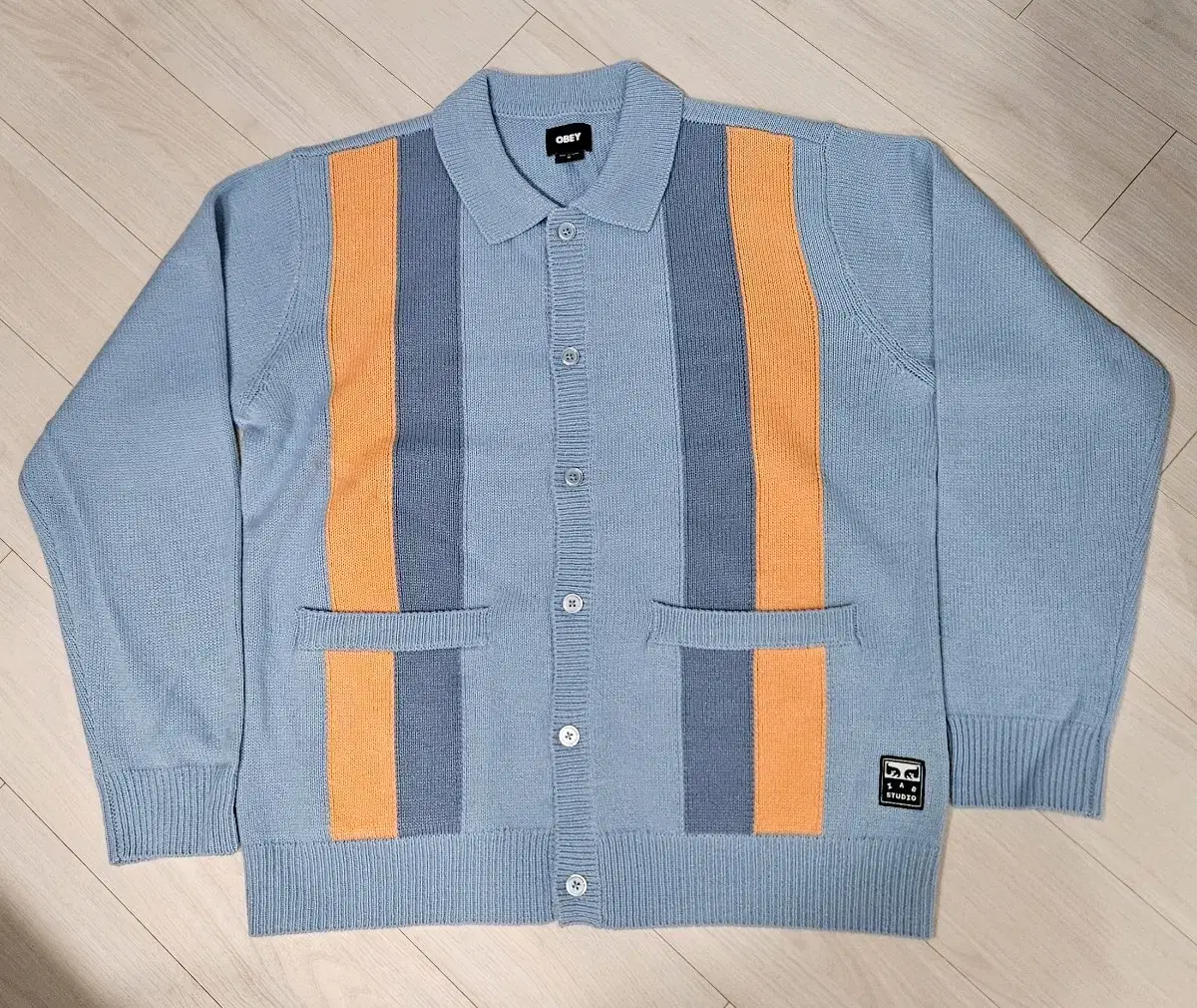 iApp Studio x Obey Archer Cardigan bloo size M