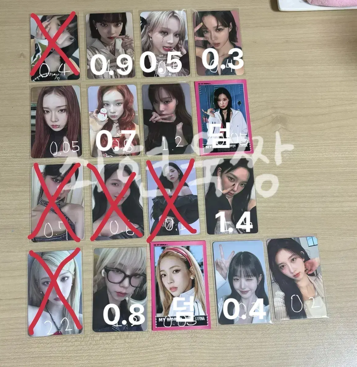 aespa winter karina photocard , ive gaeul wonyoung photocard sells