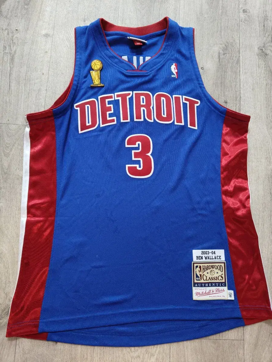 Detroit pistons Wallace NBA 농구 정품 져지 유니폼