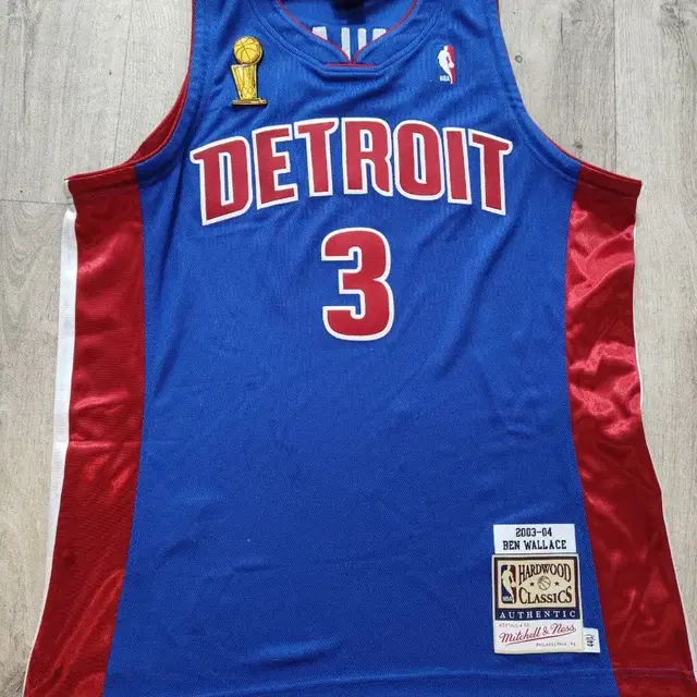 Detroit pistons Wallace NBA 농구 정품 져지 유니폼