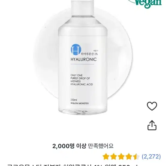 글로우몬스터 저분자 히알루론산 1% 원액 250ml, 250ml, 1개