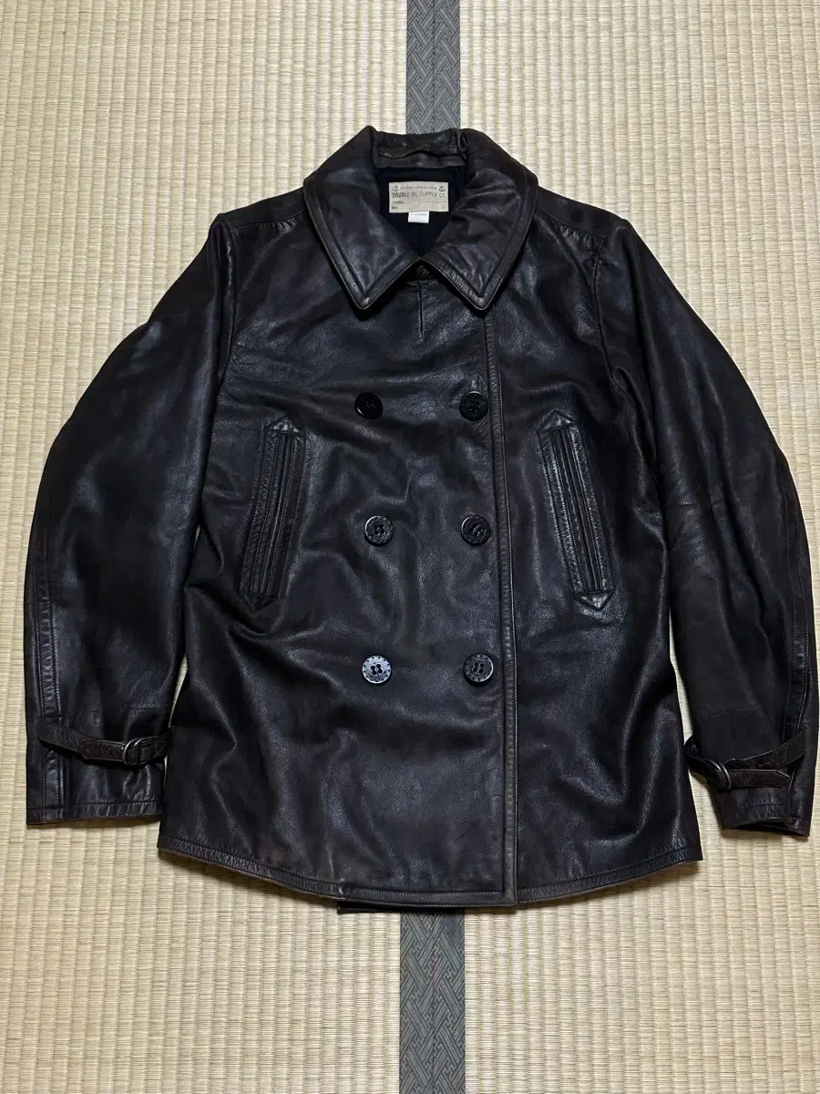 [M] RRL (Double L) Peacoat Buffalo Leather Jacket