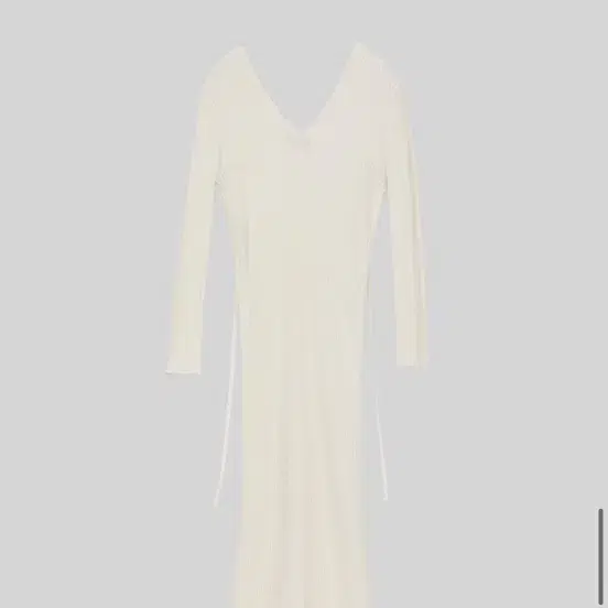 렉토 롱 니트 드레스 화이트 LONG KNIT CARDIGAN DRESS