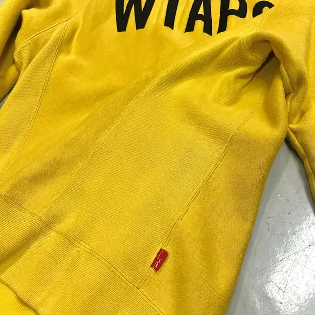 WTAPS 더블탭스 16ss 자수 빅로고 옐로우 스웻 후드티셔츠 아카이브