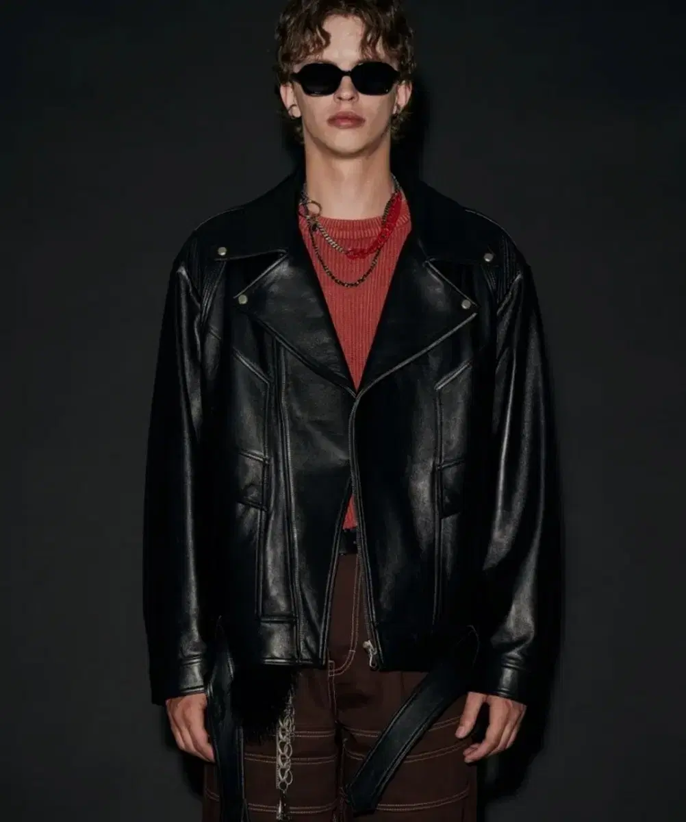 Maison Martin Margiela Black Leather Ram Rider Jacket (Leather Jacket, Leather Jacket)