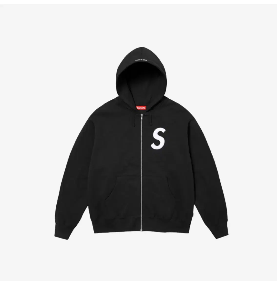 Supreme s logo hoodie zip up black XL 24FW New