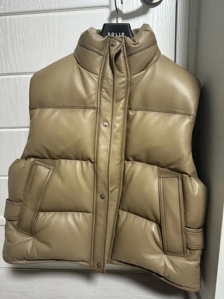 Solid Homme 23FW Leather Goose Padded Jo Vest (46)