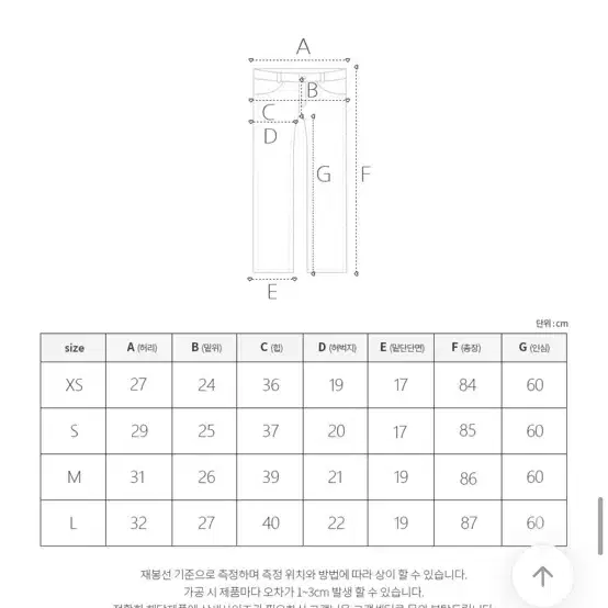 에이블리 모디핏 세미부츠컷 팬츠