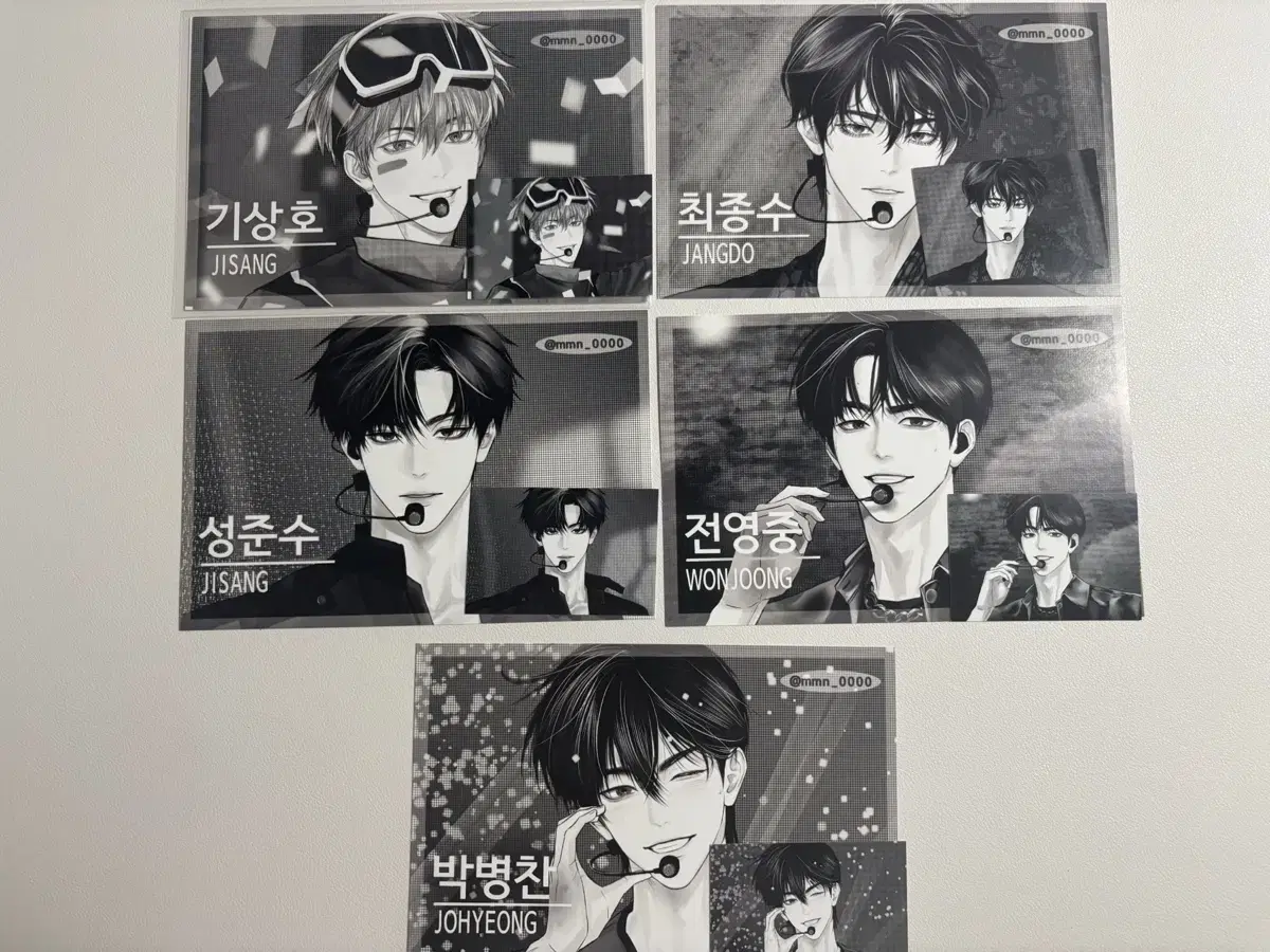 Garbage Time Mingnim Tongpan Idol postcard Jongsoo Choi Ki-ho Jeon Youngjoong Sung Junsoo Park Byungchan