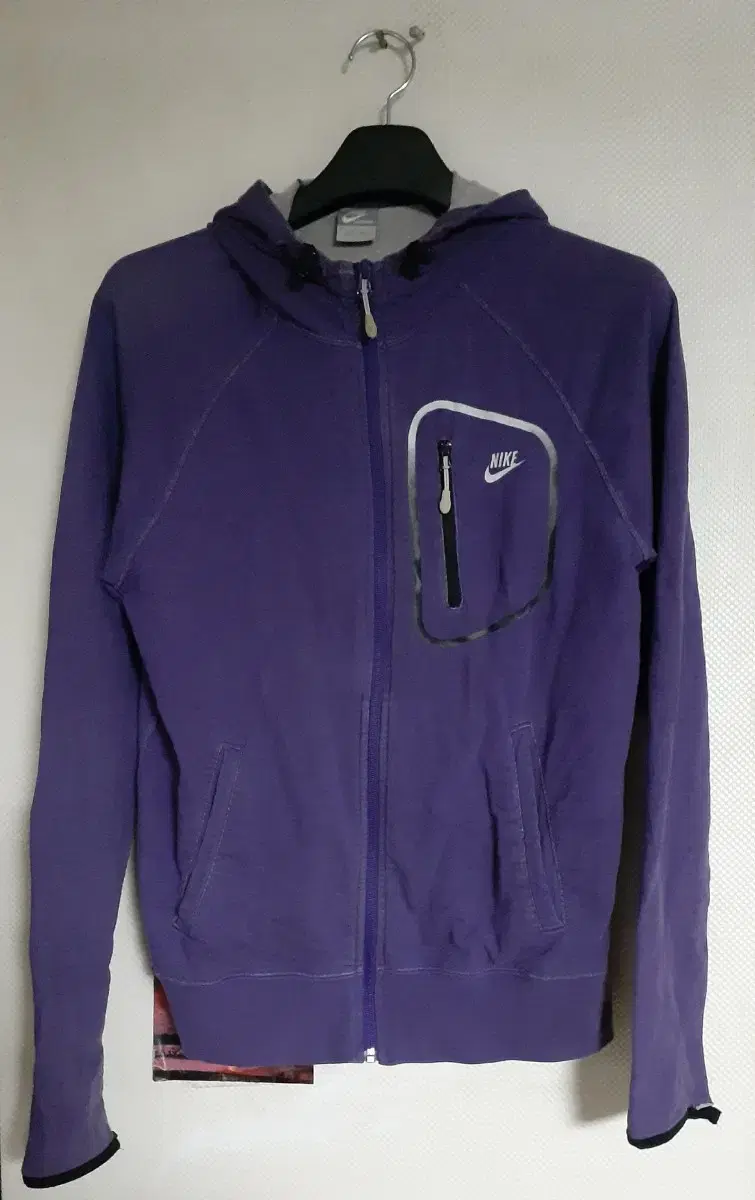 Nike Techpack Pull-Up Down Zip Hoodie Purple M 95