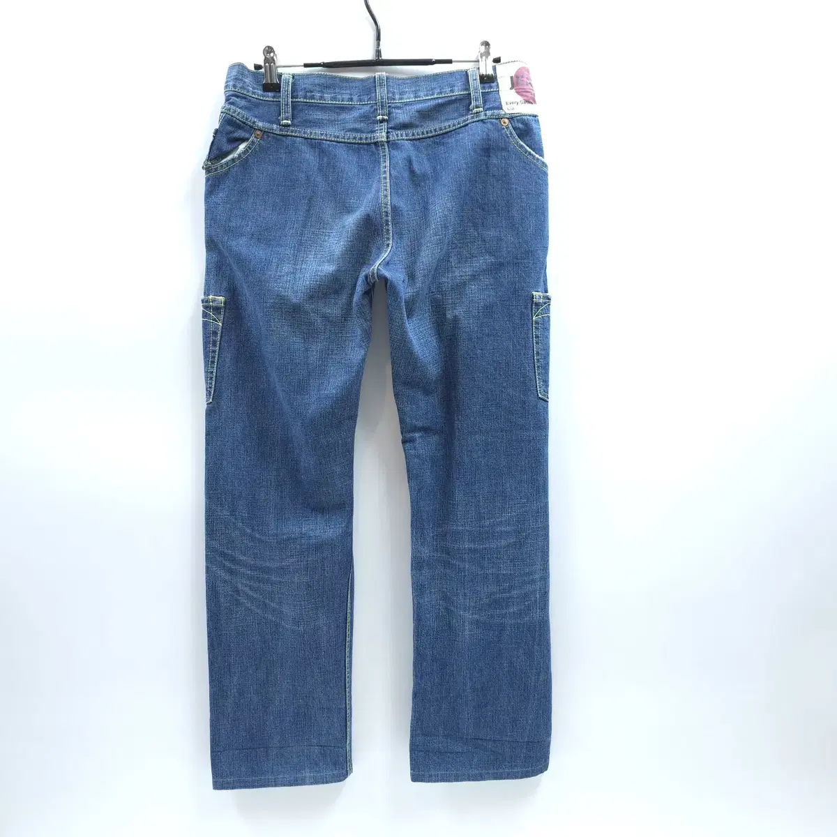 YENJEANS 엔진 더블버튼 디스트로이드 3D 데님팬츠 청바지 C190